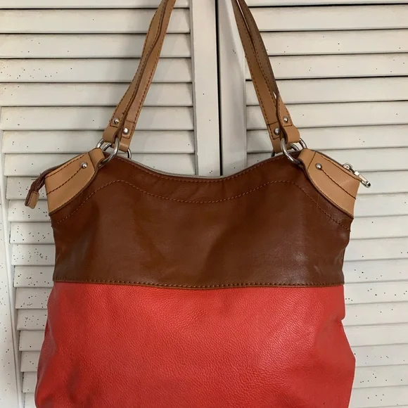 Relic by Fossil Multicolored Hobo Style Satchel Shoulder Bag Silver Hardware - Picture 3 of 6